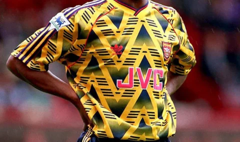 2. Vibrant Arsenal Away Kit – 1991-92